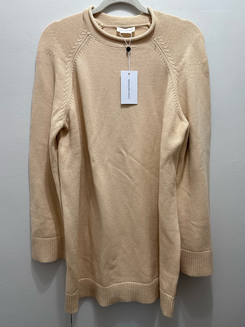 Lovers and Friends Mock Neck Knitted Sweater Large